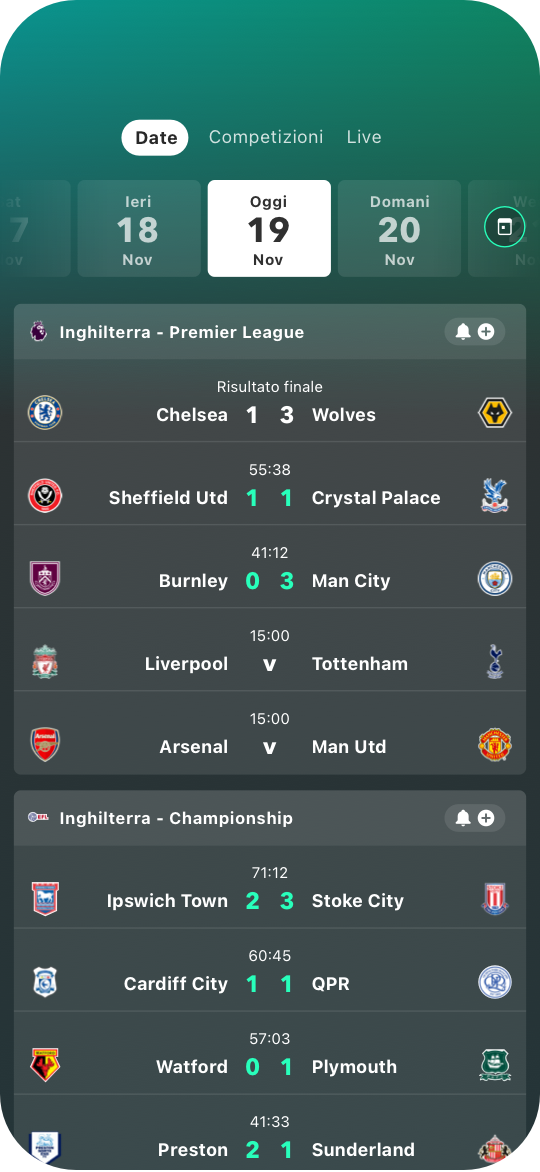 Pantalla de inicio de la app bet365